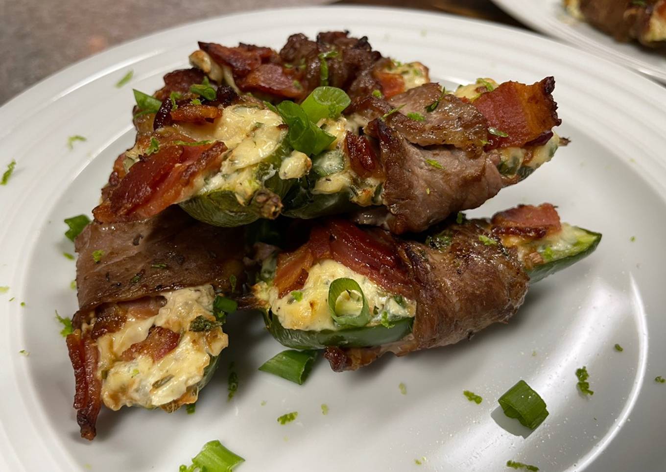 Steak Wrapped Stuffed Jalapeños
