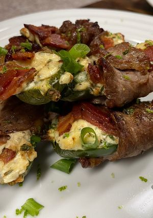 A picture of Steak Wrapped Stuffed Jalapeños.