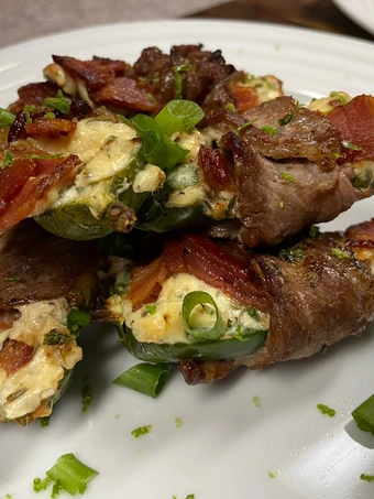 Simple Way Prepare Recipe Steak Wrapped Stuffed Jalapeños that is Perfect, Tasty}