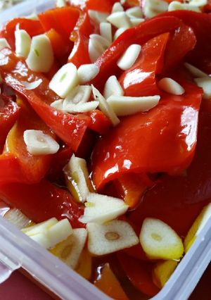 Φωτογραφία της συνταγής Κόκκινες πιπεριές ξιδάτες στο Άψε - σβήσε!!!!