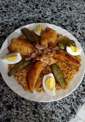صورة لوصفة تليتلي أحمر تقليدي (لسان العصفور)