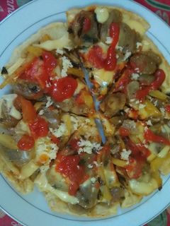 Foto resep Pizza Bakso Potato
