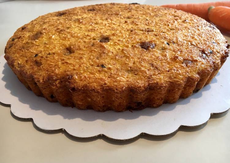 Torta di carote, cocco e cioccolato