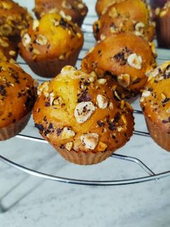 Une photo de Muffins à la pâte à tartiner sans beurre
