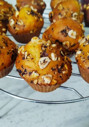 Une photo de Muffins à la pâte à tartiner sans beurre
