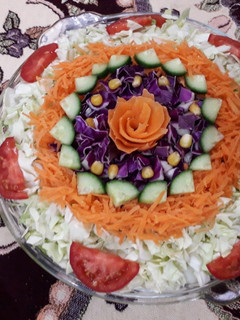 عکسی از دستور تزیین سالاد