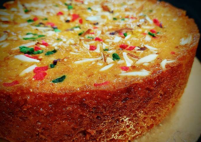 Recipe of Super Quick Tutti Frutti Semolina Cake