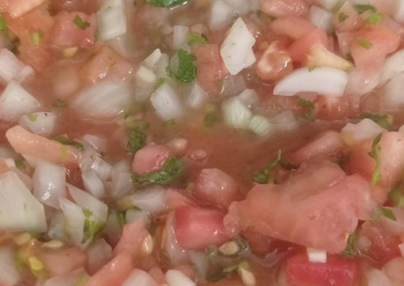 Pebre suave, sin ají