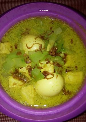 Foto resep Kari labu siam dan telur