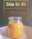 Sữa Bí Đỏ - Hạt Sen