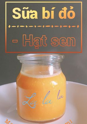 Hình của món Sữa Bí Đỏ - Hạt Sen.