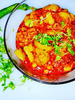 A picture of Restro style masala tinda.