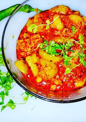 A picture of Restro style masala tinda.