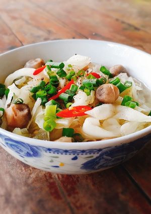 Hình của món Canh búp su chay.