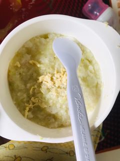 Foto resep Bubur nasi tim ayam labu siam 9m+ Ghaniaars