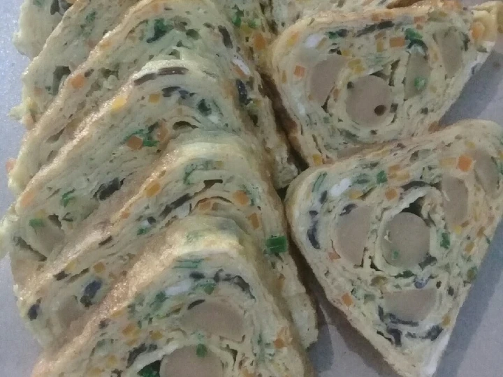 Langkah Gampang Menyiapkan Resep ROLL OMLET🍥 (Tamagoyaki Sosis Ayam) yang Enak Banget Anti Ribet, Lezat Sekali