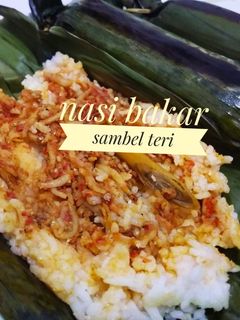 Foto resep Nasi bakar sambel teri