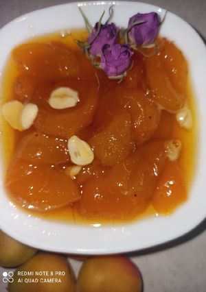 عکسی از دستور مربای زرد آلو