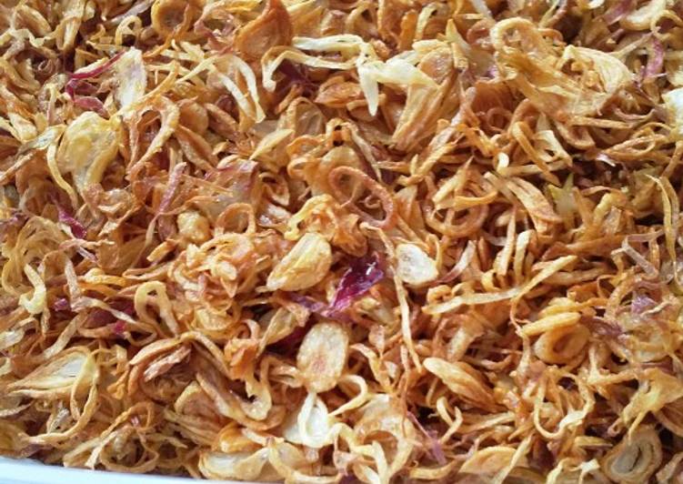 Langkah Mudah untuk Membuat Bawang goreng original by NONA, Menggugah Selera