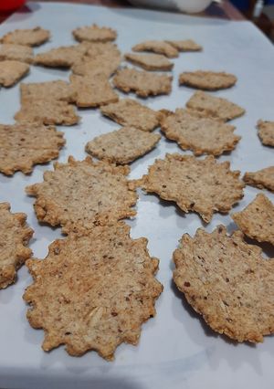 Una foto de Crackers de harina integral