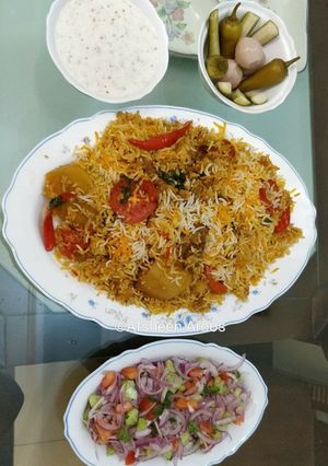 A picture of Mutton Biryani.