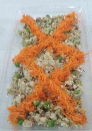 عکسی از دستور سالاد کلم و لوبیا چیتی