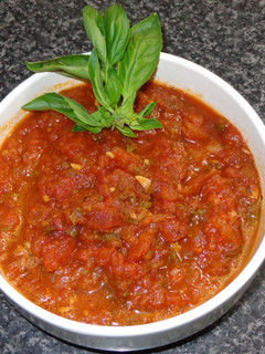 Una foto de Salsa de tomate marinara