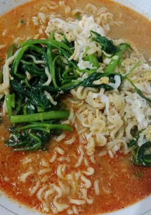 Foto resep Mi Instan Kangkung