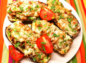 Töltött padlizsán 🍆🍅 recept fotója