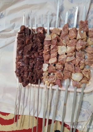 عکسی از دستور قلوه و جگر و دل
