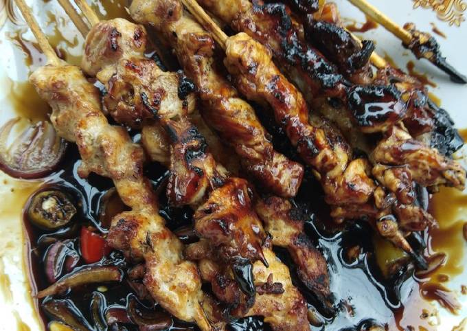 Ini dia! Resep memasak Sate ayammm bumbu kecap  gurih