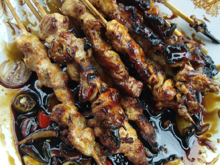 Ini dia! Resep memasak Sate ayammm bumbu kecap  gurih