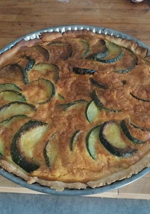 Une photo de Quiche aux courgettes