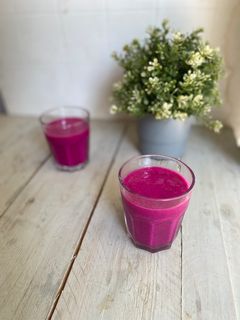 Foto resep Jus Naga Mangga Strawberry Yogurt