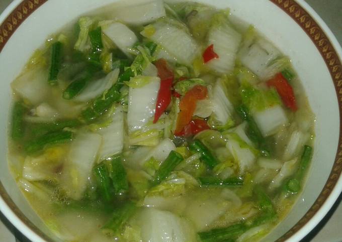 Resep Sayur Sawi Putih Dan Kacang Panjang Oleh Eka Lestari Cookpad