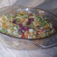 A picture of Fried Fish Salad #SaladContest.