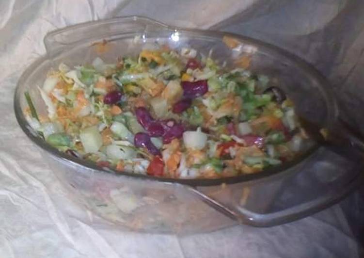 Recipe of Ultimate Fried Fish Salad #SaladContest