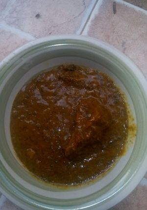 A picture of Dried okra soup.
