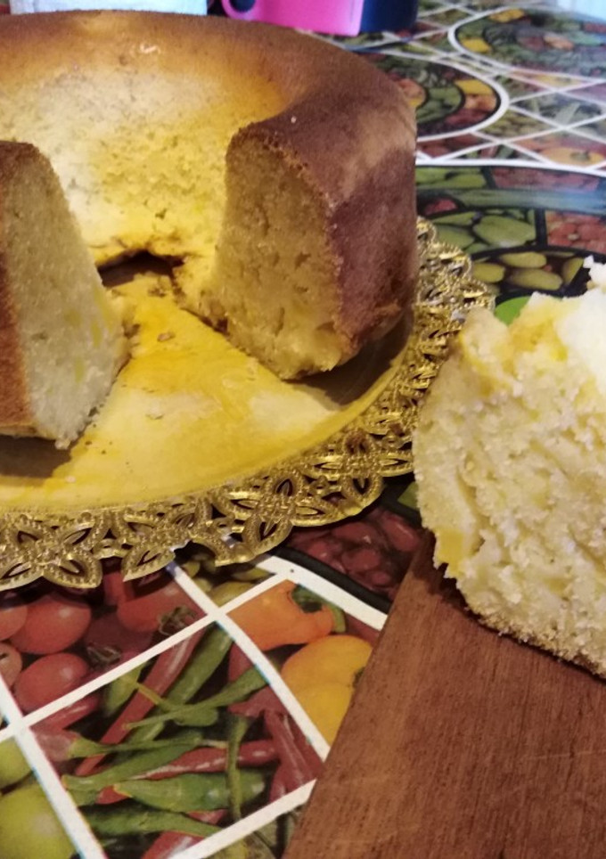 Una foto de Budín de manzana