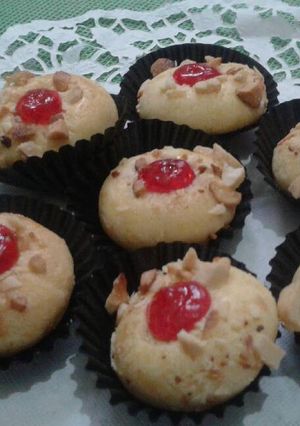 Foto resep Thumbprint cookies selai rasberry