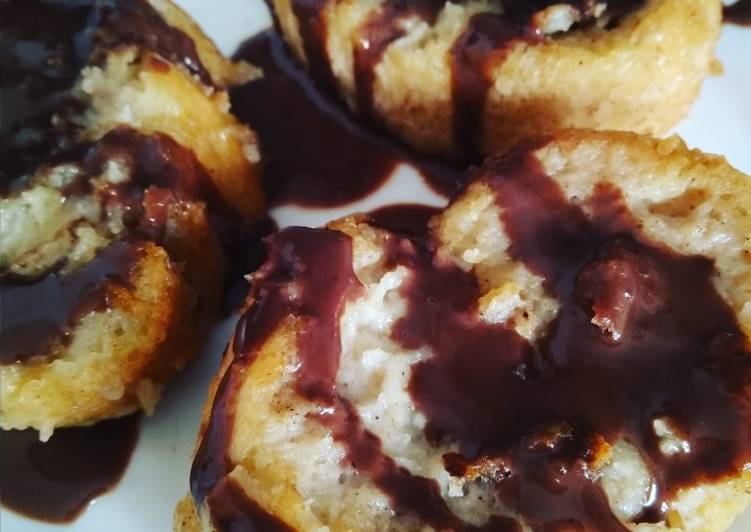 Torrijas veganas con chocolate