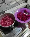 Kolang kaling warna dari buah naga