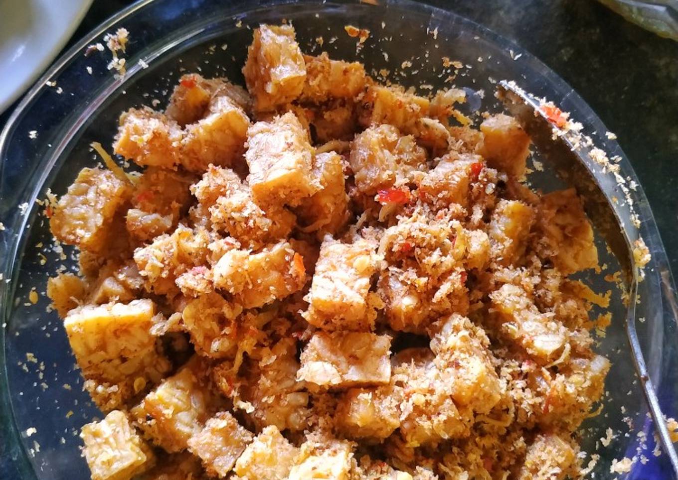 Tempe teri sambal kelapa