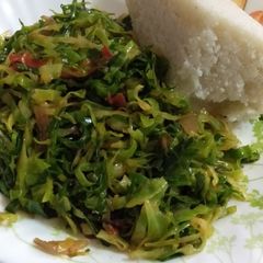 A picture of Tumeric cabbage.