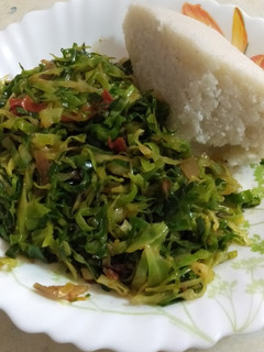 A picture of Tumeric cabbage.