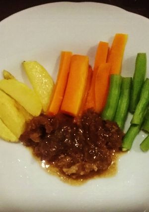 Foto resep Bistik daging sapi simple