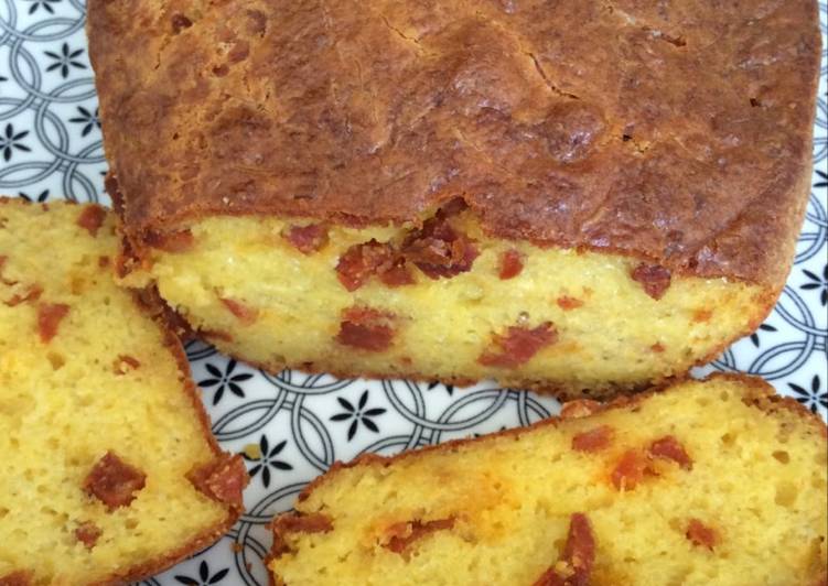 La Recette Pas à Pas Cake au chorizo gruyère