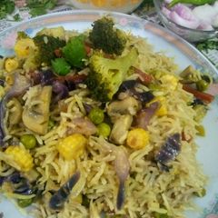 Veg fried rice (my style) A picture of Veg fried rice (my style).