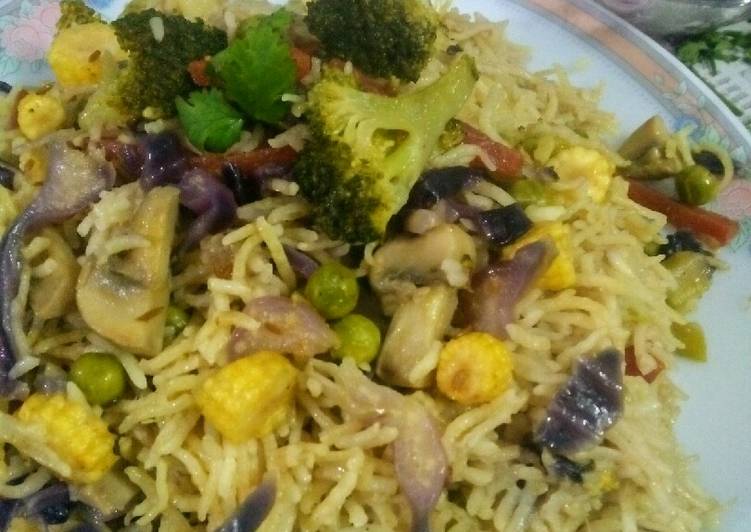 Recipe of Homemade Veg fried rice (my style)