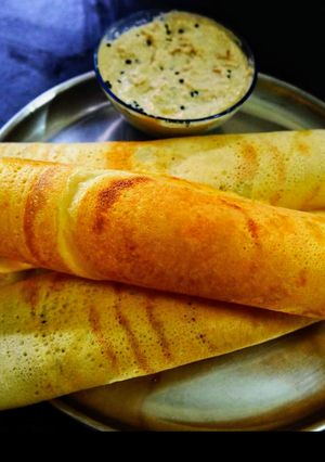 A picture of Instant Moong Dal dosa.